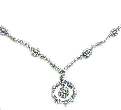 DIAMOND ROUND BRILLIANT SHAPE NECKLACE