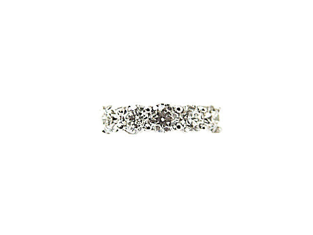 DIAMOND 5 ROUND BR SHAPE COMMON PRONG SET BAND DIAMOND ANNIVERSARY BAND TOP SET