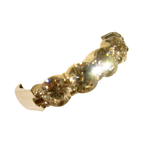 DIAMOND FIVE ROUND BRILLIANT COMMON PRONG SET BAND