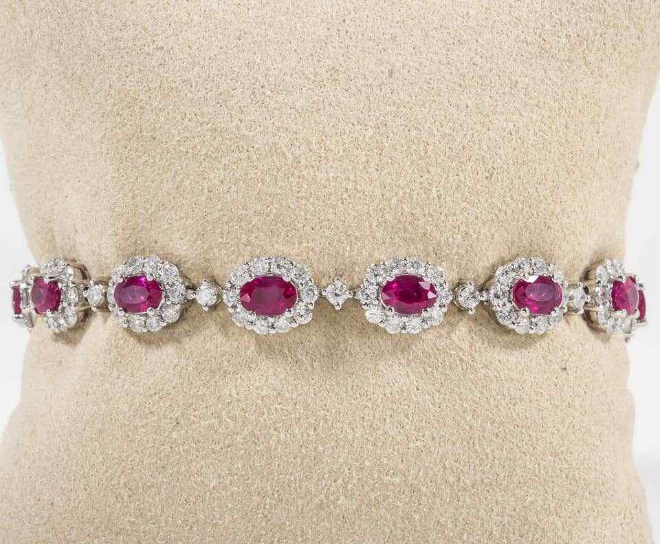 Classic Ruby Diamond Bracelet
