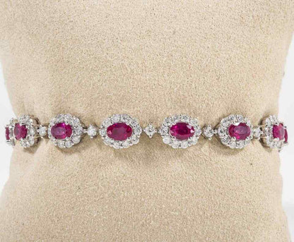 Classic Ruby Diamond Bracelet