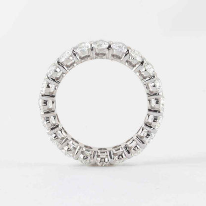 Oval Diamond White Gold Eternity Band