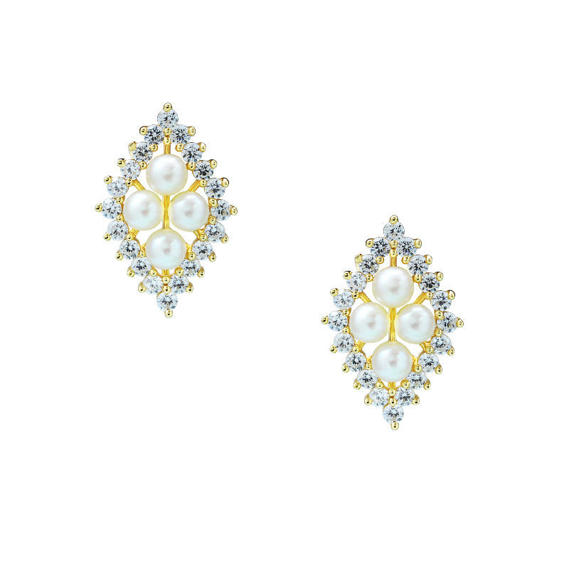 New Women'S Natural Pearl Earrings