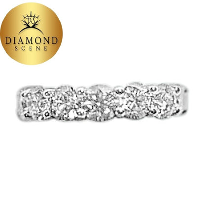 DIAMOND 16 ROUND BRILLIANT SH ETERNITY SET BAND U BASK DIAMOND ANNIVERSARY BAND