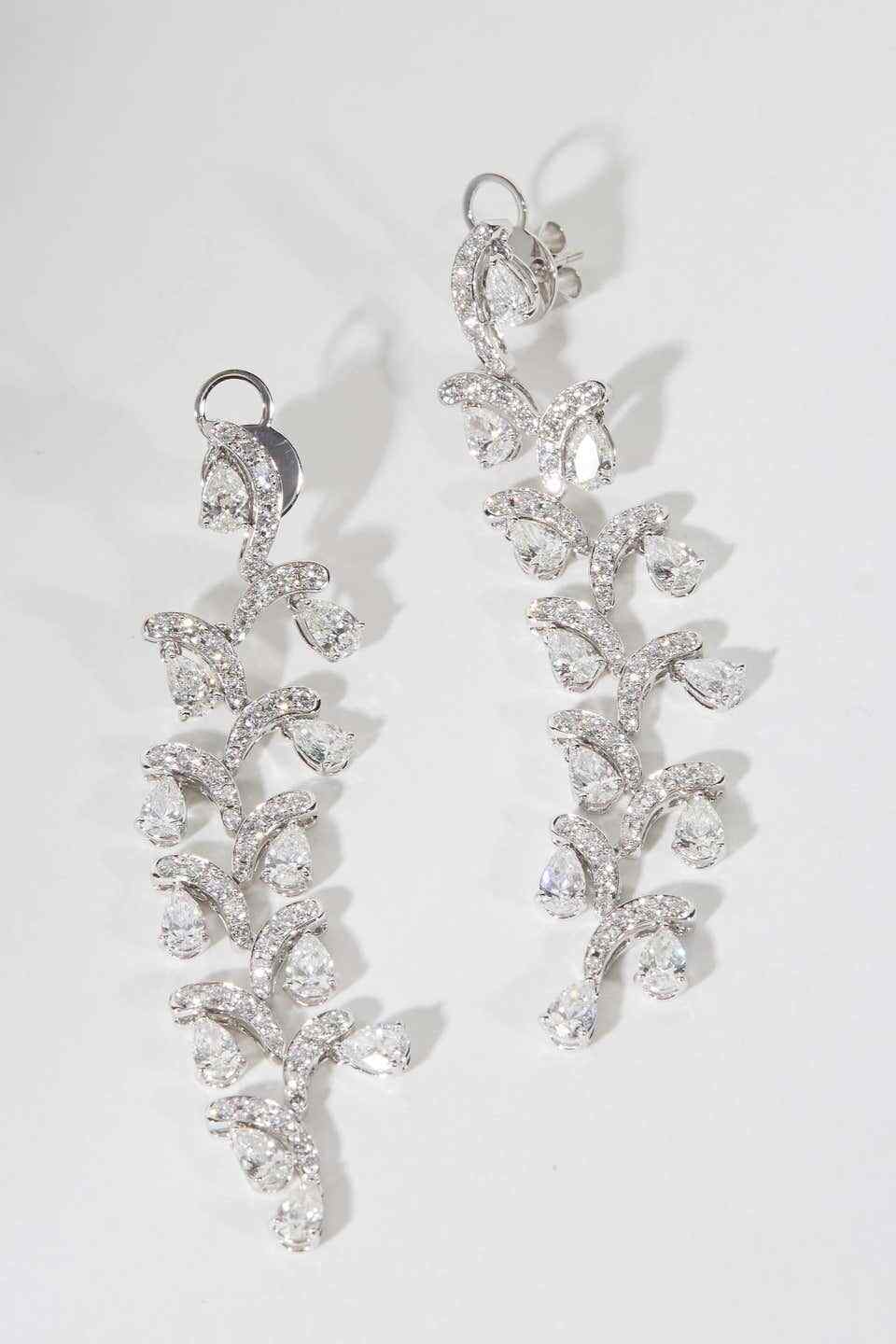 Diamond Cascade Dangle Earring