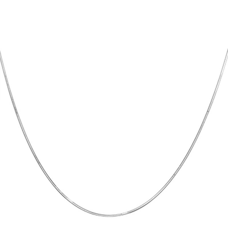 Adjustable Snake Chain Necklace, .80Mm in 14K Gold