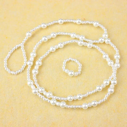Beautiful Pearl Barefoot Sandals Anklet Ankle Bracelet Anklet Toe Ring Jewelry D
