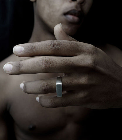 925 Sterling Silver Men'S Heavy Duty Ring