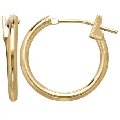 Children'S Hoop and Heart Earring Set in 14K Yellow Gold