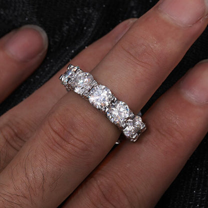 New Men Ring Luxury Moissanite Ring Silver 925 for Men Hip Hop Jewelry Sterling