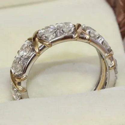 So Sparkling ! 925 Solid Sterling Silver Natural Gemstone White Sapphire Diamond