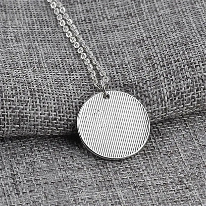 Ladies Fashion round Tag Necklace Holiday Gift Fashion Jewellery
