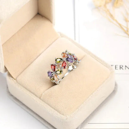 925 Silver Rings Zircon Jewelry Fashion Wedding Jewelry Women'S Jewelry