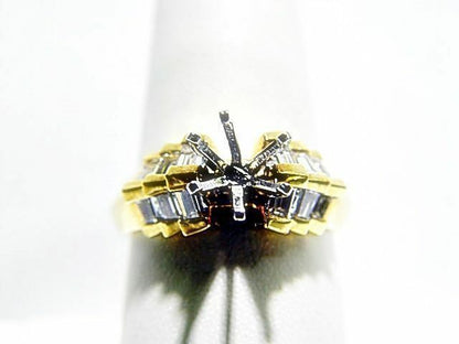 DIAMOND 6 BAGUETTE SHAPE SETTING 6 PRONG SET FOR 8.00MM STONE