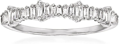 0.20 Ct. T.W. Baguette Diamond Ring in 14Kt Gold