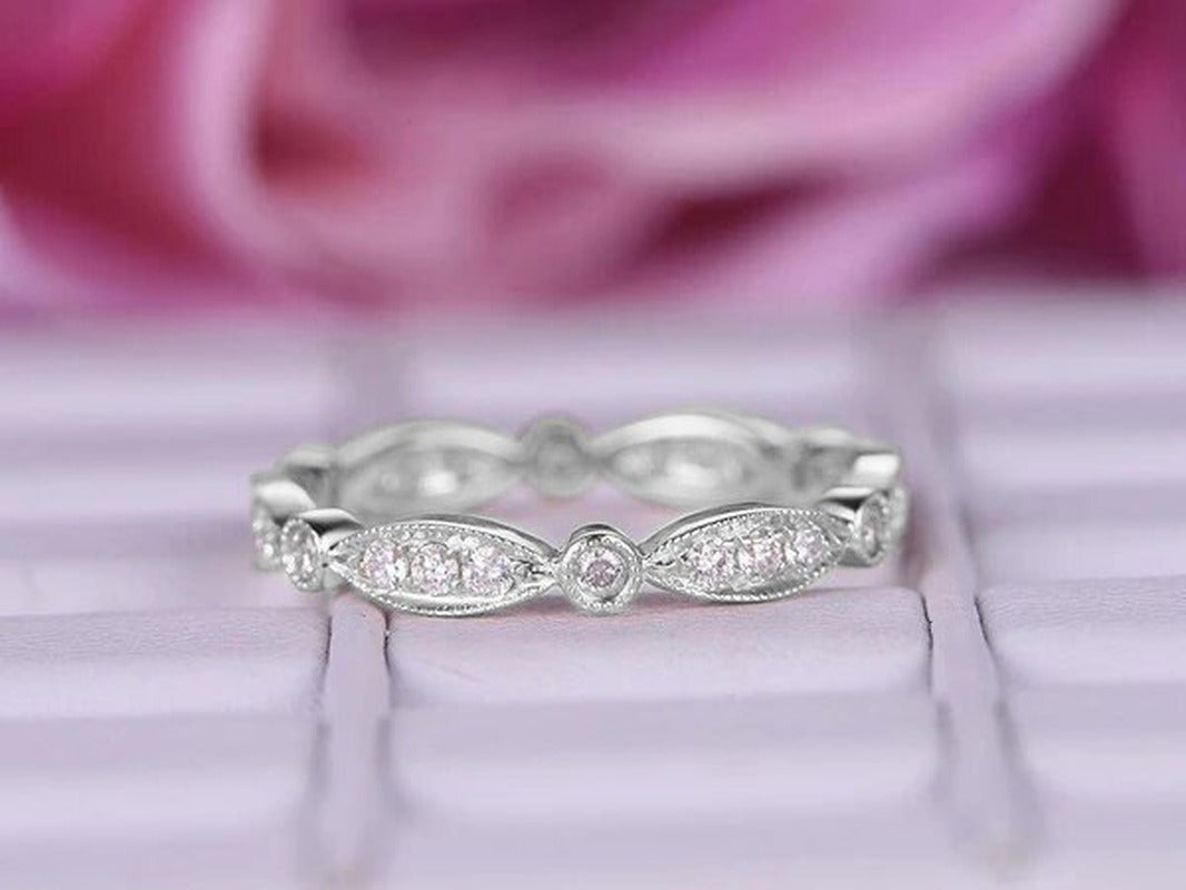 .50 Ct Diamond Anniversary Ring Band - Modern Wedding Band - Full Eternity Ring