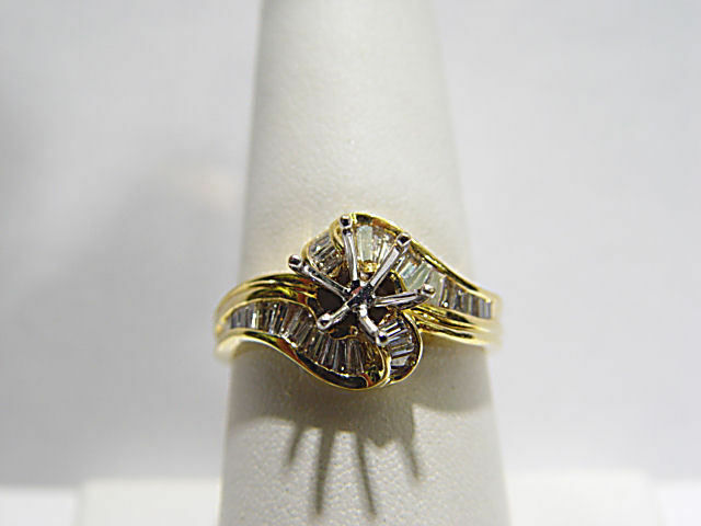 DIAMOND BAGUETTE SHAPE CHANNEL SET SETTING 6 PRONG FOR