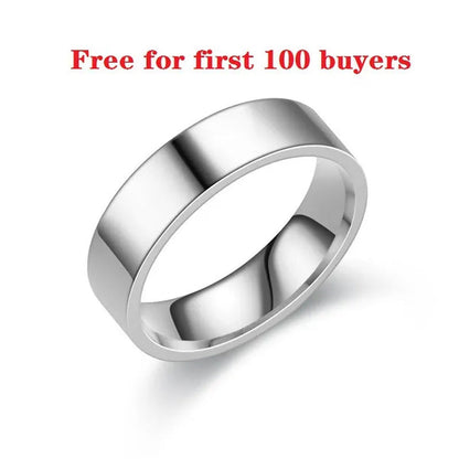 Couple Rings Personalized Engraved Promise Gesture Message I Love You High Polis