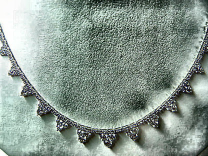 DIAMOND ROUND BR SHAPE 169 STONE DROP STYLE NECKLACE