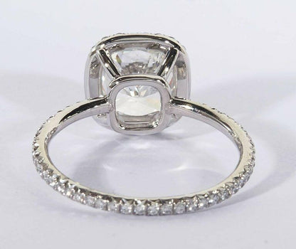 GIA 3 Carat Cushion Cut Engagement Ring GIA Certified G color VS2 clarity