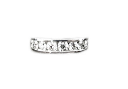 DIAMOND ROUND BR SHAPE CHANNEL SET BAND 2.11 CT 14 K WHITE GOLD
