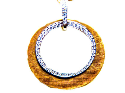 DIAMOND ROUND BRILLIANT SHAPE PENDANT SET IN WHITE GOLD