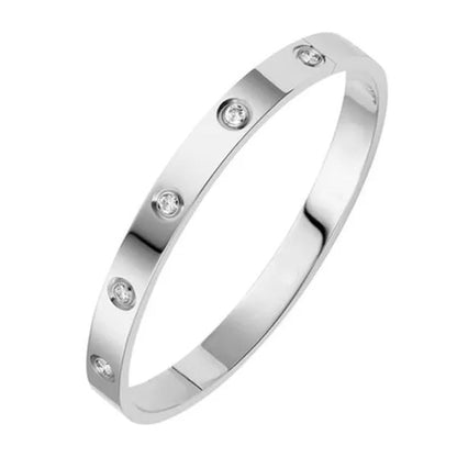 New Fashion Classic Women'S Bangles for Women Gold Rose Gold Silver Color Rhines