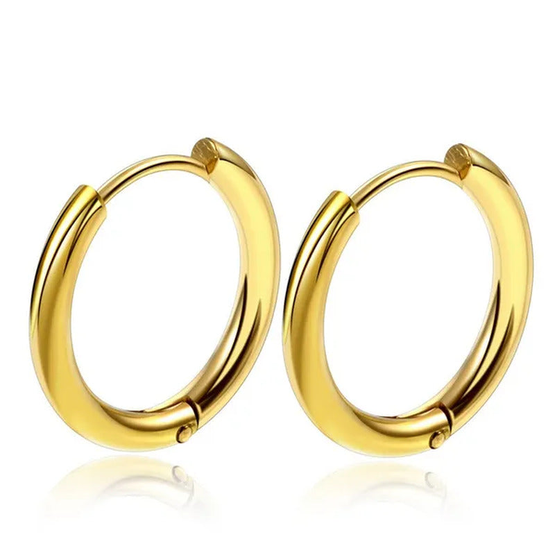 1 Pair Women/Man Stainless Steel Small Hoops Earring Piercing Ear Cartilage