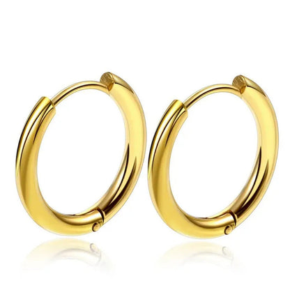 1 Pair Women/Man Stainless Steel Small Hoops Earring Piercing Ear Cartilage