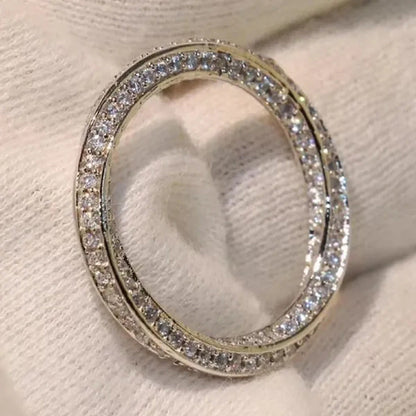 Fashion Stacking Jewelry for Women Rings Exquisite 925 Sterling Silver Ring Whit