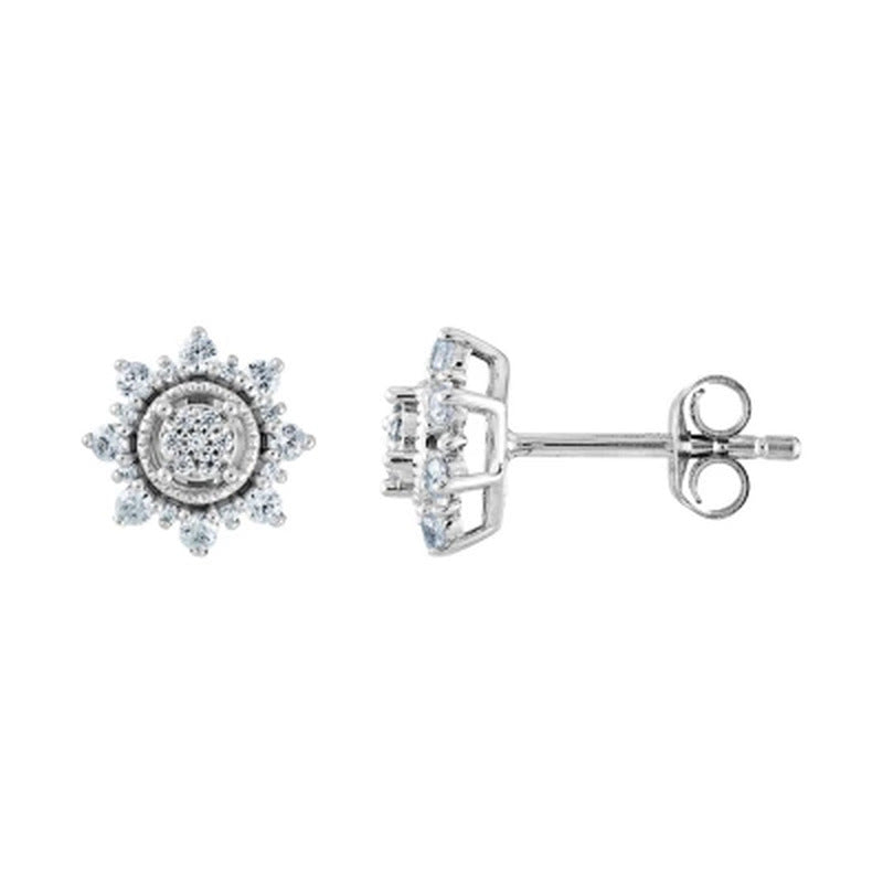 0.33 CT. T.W. Composite Diamond Earrings in 14K Gold