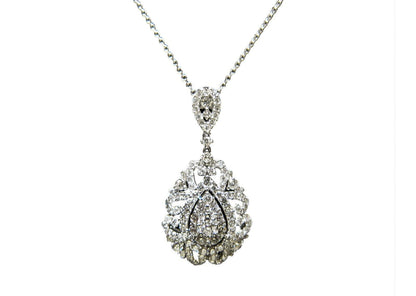 DIAMOND ROUND BRILLIANT SHAPE SET PENDANT INCLUDED 16 INCH CHAIN