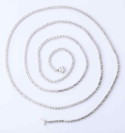 Diamond Tennis Opera Necklace