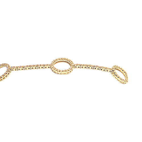 DIAMOND ROUND BRILLIANT SHAPE CIRCLE LINE DIAMOND BRACELET