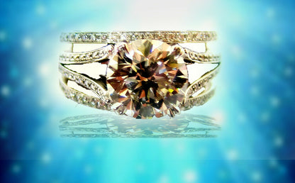 GIA CERTIFIED H COLOR GRADE VS2 CLARITY GRADE ROUND BRILLIANT DANIEL K DESIGNER
