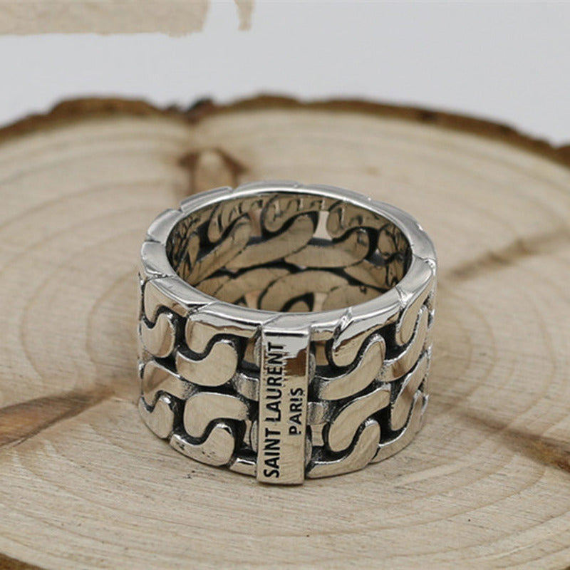 Personality Popular Ring Couple Pair Ring Ring Creative Fashion Thai Silver Retr