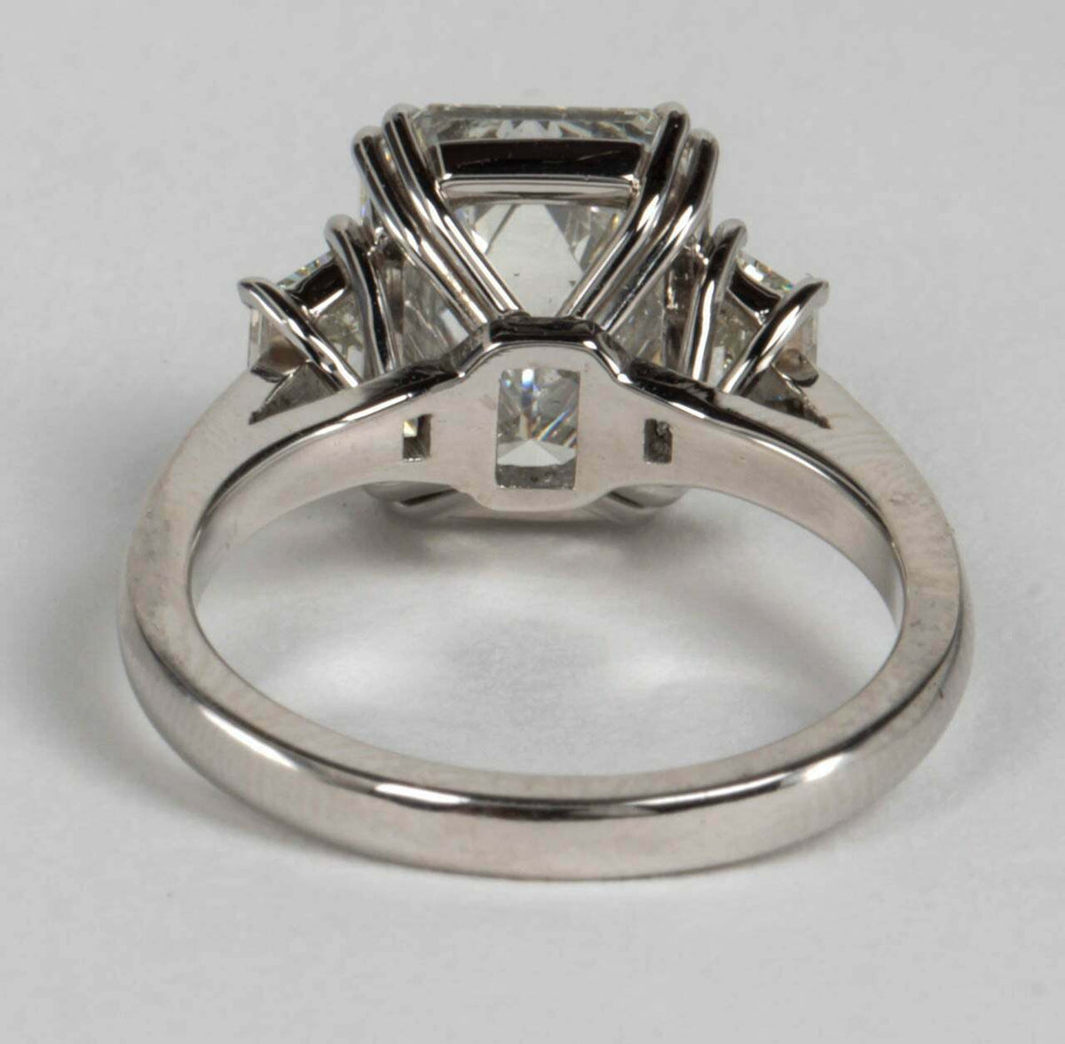 GIA Certified Emerald Cut F VS1 Diamond Platinum Ring