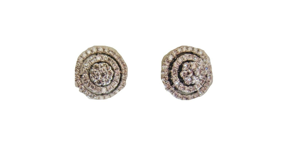 DIAMOND ROUND BRILLIANT HALO DOUBLE SET EARRING