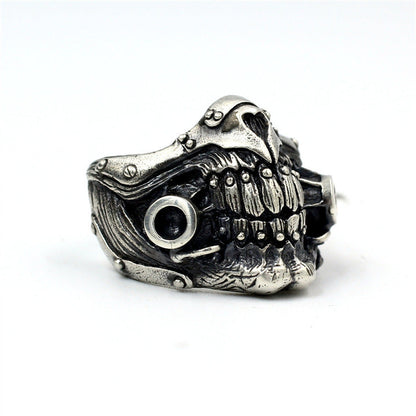 Mad Max Undead Old Joe Mask Ring 925 Sterling Silver