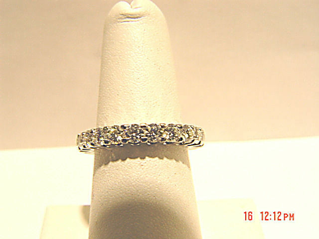 diamond band eternity small portion gold back for size