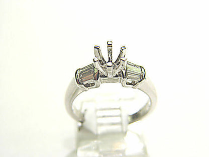 DIAMOND 6 TAPERED BAGUETTE SETTING 6 PRONG FOR A 6.70MM DIAMOND