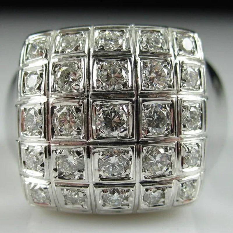 Fashion Man Jewelry White Sapphire Gemstones 925 Sterling Silver Wedding Engagem