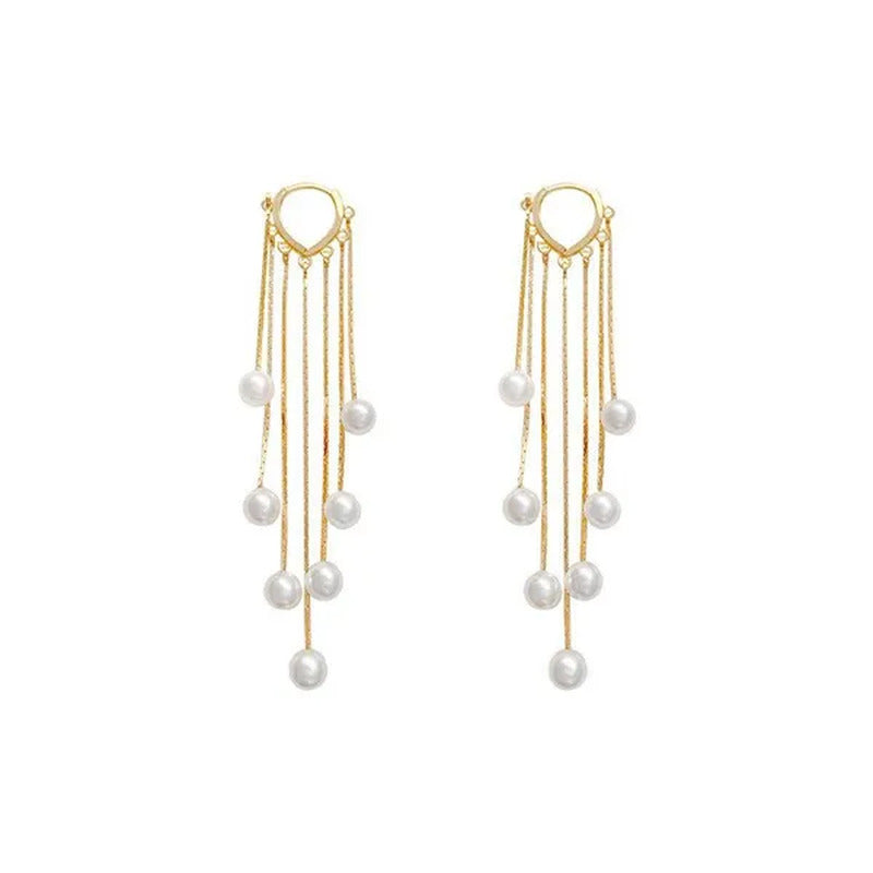 New Trend Elegant Tassel Long Earrings for Women Fashion Dangle Earring Jewelry