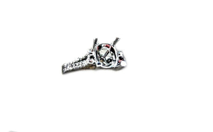 DIAMOND SETTING TWO ROW SET TO BACK SMALL GOLD PIECE FOR RE-SIZEING