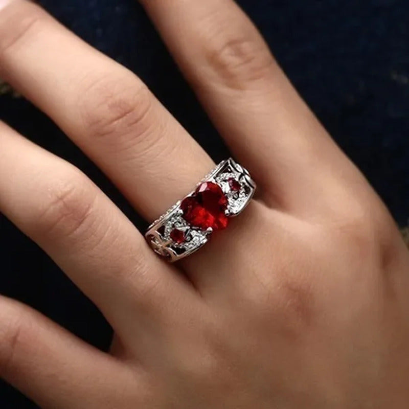 Exquisite Women'S Fashion Natural Morganite Diamond Ring Anniversary Gift Engage