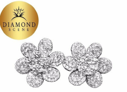 DIAMOND FLOWER EARRING
