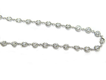 DIAMOND 48 STONE ROUND BR SHAPE BEZEL SET POLISH SET WHITE GOLD 7.99 CT G VS 1 2