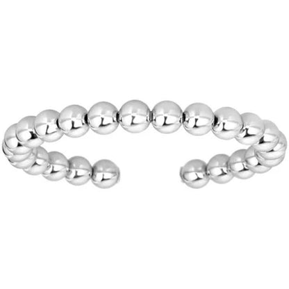 3 Piece Set of Textured Cuff Bracelets in Sterling Silver