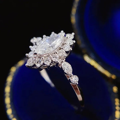 Luxury Princess Fashion Engagement Jewelry Engagement Rings for Women Bride Wedd
