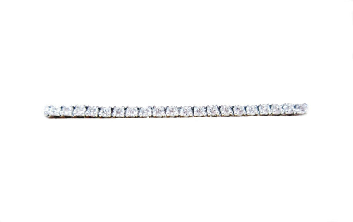 DIAMOND ROUND BRILLIANT SHAPE 4 PRONG SET TENNIS DIAMOND BRACELET